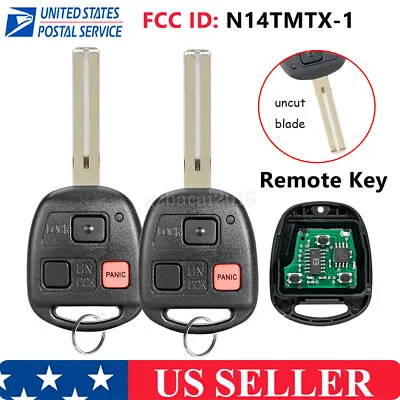 2 For 1999 2000 2001 2002 2003 Lexus RX300 Remote Control Key Fob N14TMTX-1 • $25.99