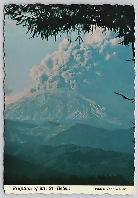 Eruption Of Mount St. Helens WA May 18 1980 Ash Cloud 6x4 Vintage Postcard B18 • $4.95