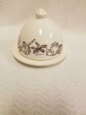 Le Comptoir De Famille Le Petit Dejeuner Dome Covered Butter Dish Butter Bell • $10