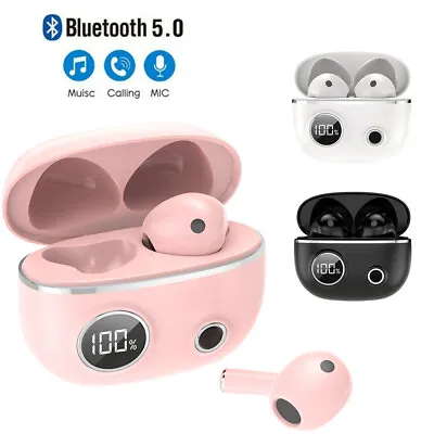 $25.88 • Buy Sweatproof Wireless Bluetooth Earphones Headphones Sport Gym Earbuds With Mic