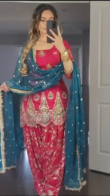 Dhoti Top Salwar Kameez Wear Dress Bollywood Suit Pakistani Indian Wedding • $89.10