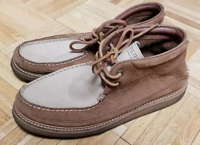 Sperry For J.Crew Mens Chukka Crepe Sole Ankle Boots Tan/Brown Sz 9M • $19.99