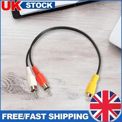 £4.49 • Buy 11inch Cable Adapter Nickel Plating RCA Stereo Audio Output Cable Universal