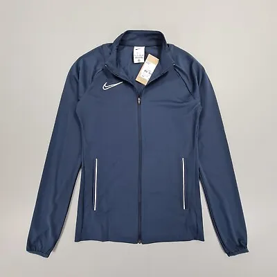 Nike Womens Tracksuit Jacket Navy Blue XS Academy Full Zip Dri Fit  DC2096 451 • $46.44