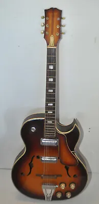 $439.95 • Buy 60's Kawai Japan Hollow Body Jazz Sunburst Guitar Gibson Clone Project Restor