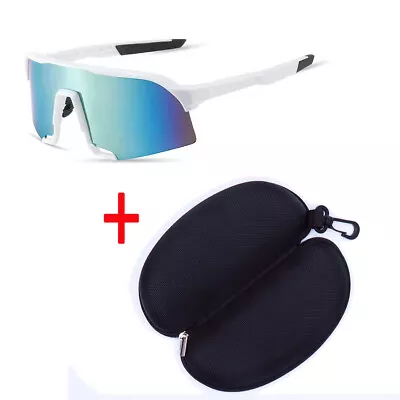 New Men Polarized Sunglasses Sport Wrap Around HD Mirror Driving Eyewear Glasses • $7.98