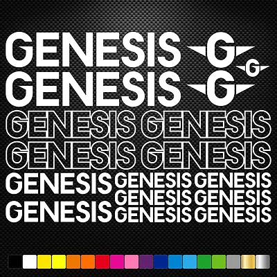 FITS Genesis Cycles Vinyl Decal Stickers Sheet Bike Frame Cycling Bicycle • £7.30