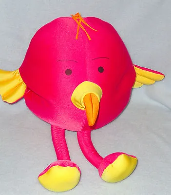 Hot Pink Micro Bead Plush Flamingo Fun Bird Travel Pillow Stuffed Animal Toy • $20