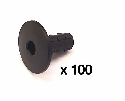 £10.99 • Buy Plastic Hole Tidy Wall Grommet Cover Single Coax Aerial Cable Entry BLACK X 100