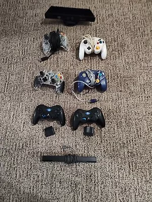 Video Game Controller Lot With Wii Sensor & 360 Kinect - For Parts • $9.99