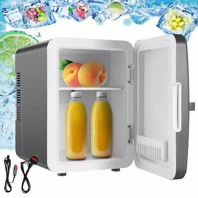 6L Mini Fridge Table Top Bedrooms Cooler Warmer Portable Car Ice Travel Office • £31.99