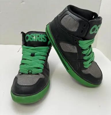 Osiris Skate Shoes Women’s Size 4 NYC83 Slime Green Black High Tops Sneakers • $68.97