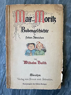 Max Und Moritz Ene Bubengschichte In Sieben Streichen Von Wilhelm Busch 1949 • $14.24