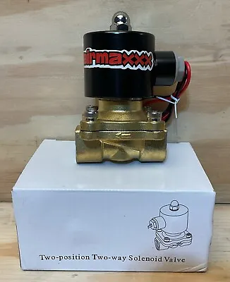 AIRMAXXX 2W-160-10 Solenoid Valve 12VDC 3/8  FNPT. New In Box. • $27