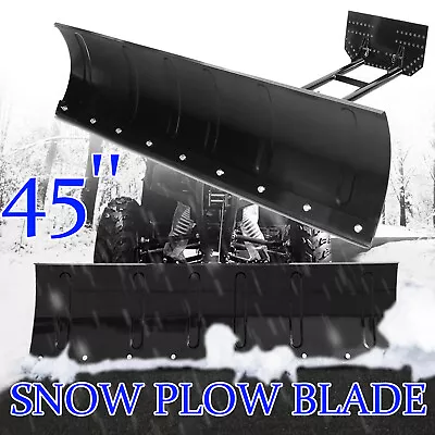 Universal Snow Plow Kit 45Inch Adjustable Black UTV For ATVS Polaris Arctic Cat • $299.99