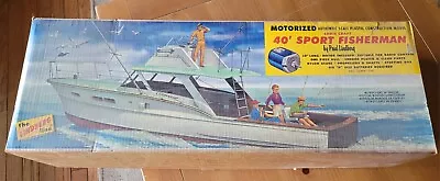 Vintage 1965 Lindberg Chris Craft 40' Sport Fisherman Model Kit 811M Preowned • $575