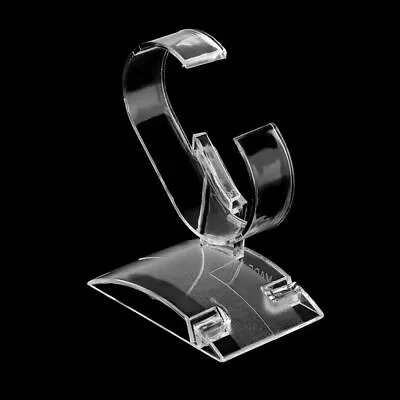 10/20Pc Acrylic Clear Jewelry Showcases Bracelet Watch Display Holder Stand Rack • £6.79