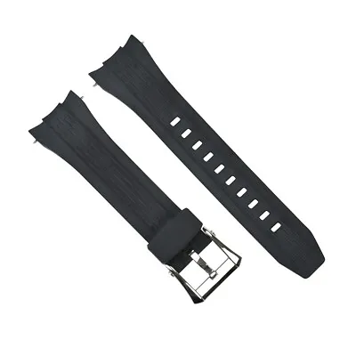 26mm Rubber Watch Band Strap For Seiko Velatura Kinetic 7t62 Black Top Quality • $24.95