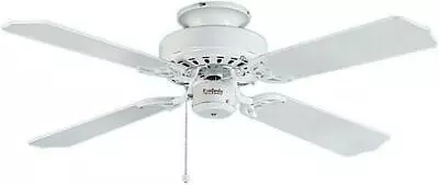 Fantasia Eurofan Belaire 42in Ceiling Fan White Or Cane Blades 110095 • £140.98