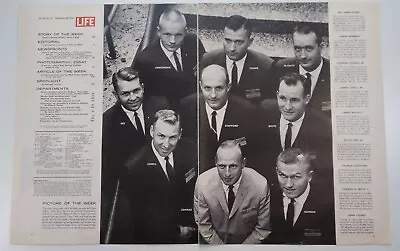 NASA Astronauts Print Ad Original Vintage 1960s Original Lineup Armstrong Young • $22.29