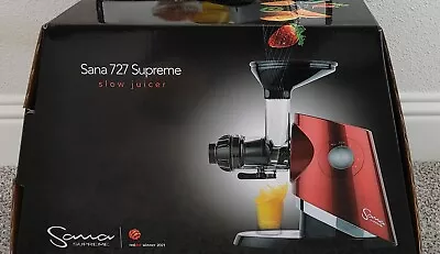 Sana 727 Supreme Multi Speed Masticating Slow Juicer Brushless DC Motor Black • $419.30