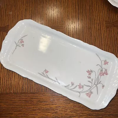 $11.89 • Buy Eschenbach Bavaria Germany China Sandwich Tray Floral 14x6 1/2”