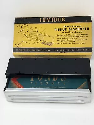 NOS Lumidor Tissue Dispenser Dashboard - Vintage Kleenex Under Dash Accessory • $179.95