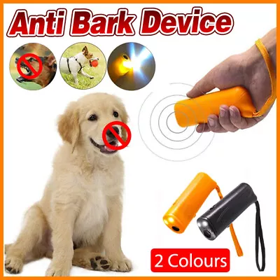 Ultrasonic Anti Bark Device Dog Training Control Repeller Stop Barking Trainer • $10.12