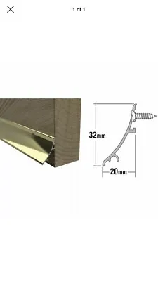 Stormguard 838mm Gold Effect Door Bottom Rain Water Drip Weather Bar Deflector • £11