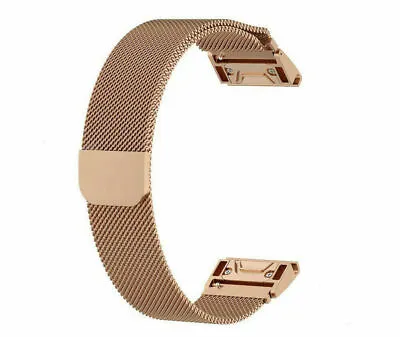 Quick Fit Milanese Loop Watch Band Strap For Garmin Fenix 6 6X Pro 7 7X 5 5X 3HR • $21.99