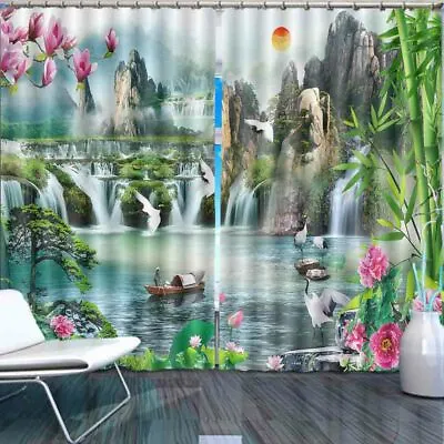 Magnolia Grandiflora 3D Curtain Blockout Photo Printing Curtains Drape Fabric • $212.38