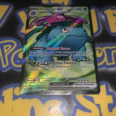 Pokémon TCG Venusaur Ex Scarlet & Violet-151 182/165 Holo Ultra Rare • $16.93