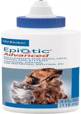 Virbac Epi-Optic Advanced Ear Cleanser For Dogs And Cats (All Sizes) White 4 Oz • $18.99