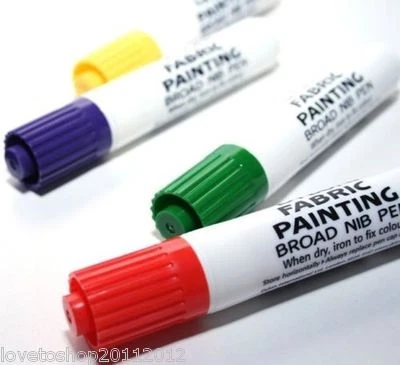 £1.49 • Buy Dylon Fabric Painting Marker Pen Broad Nib Tip For Cloth Clothing Mixed Colours