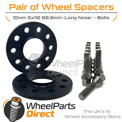 Spacers & Bolts 10mm For Merc E-Class E55 AMG [W210] 98-02 On Aftermarket Wheels • $80.14
