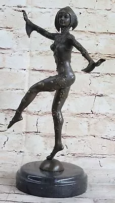 Art Deco French Dancer By D.H Chiparus Classic Dance Bronze Sculpture Statue • £83.79