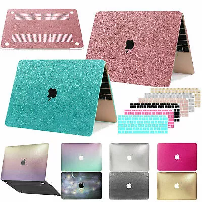 $16.37 • Buy Glitter Bling Shiny Laptop Hard Case Cover For Macbook Pro Air M1 M2 13 14 15 16