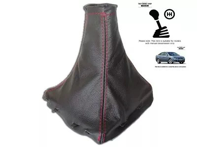 Gear Gaiter For Vauxhall Opel Vectra C 2002-2008 Leather Red Stitch • $22.73