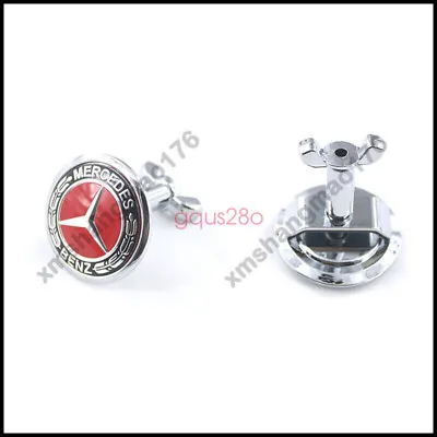 Red Classic Front Hood Badge Emblem Mercedes Benz AMG W204 W221 W220 W211 W222 • $23.99