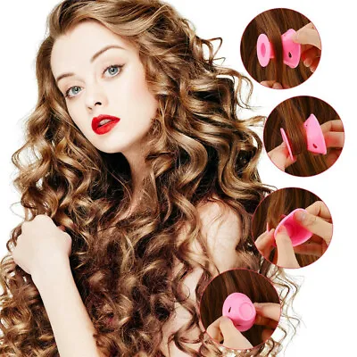 10 X Silicone Hair Rollers For Her Easy Styling Sleep In Hair Curlers No Heat • £2.52