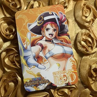 NAMI ONE PIECE RED Waifu Goddess Story Manga Anime Girl Card Treasure • $11.70