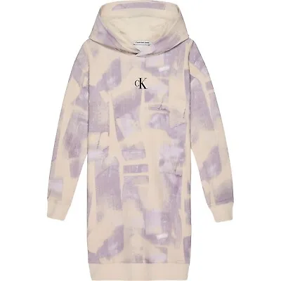 Calvin Klein Jeans Trousers Bottoms Pants Kids STROKE Printed HOODIE DRESS • $127.50