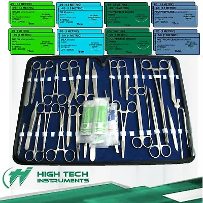 91 US Military Field Minor Surgery Surgical Instruments Medical Training Kit • $59.99