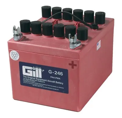 Gill G-246 Dry Aircraft Battery (faa-8130-3 Included) • $775.99