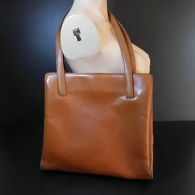 Shoulder Bag Woman Leather MAURO GOVERNA Vintage Fashion Art Deco Italy N6467 • $167.37