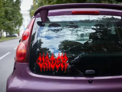 Vader Vinyl Logo Sticker Decal Heavy Metal Band Car Bumper Death Morbid Angel • $6.50