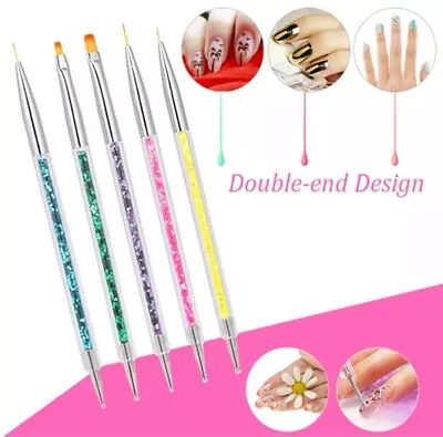 Dual-ended Nail Tool (Acrylic Dotter And Brush) • $6.35