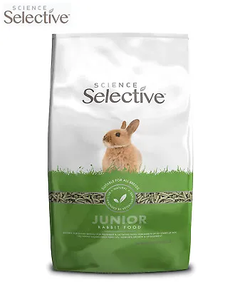 Supreme Science Selective Junior Rabbit Food Dwarf Breeds High Fibre Diet 10kg • £25.79