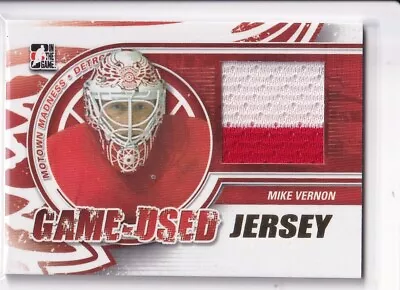 12/13 Itg Motown Madenss Mike Vernon Gold Game Jersey 2cl • $0.72