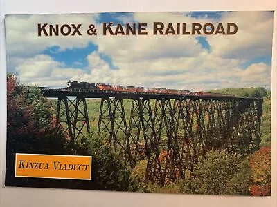 Knox Kane Marienville Pennsylvania Mckean County Kinzua Viaduct Train Postcard • $3.99